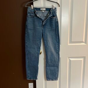 Abercrombie & Fitch Ankle Straight Ultra High Rise Jeans Curve Love 28